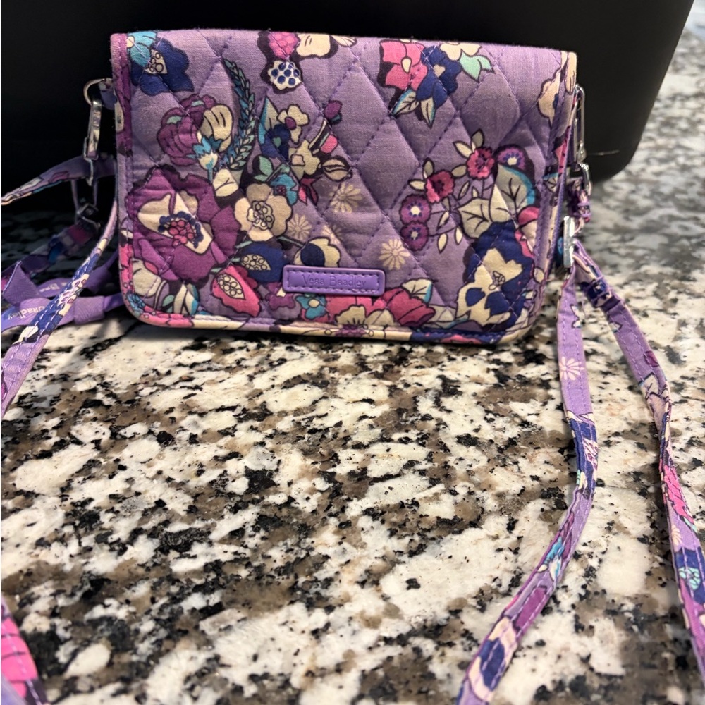 Vera Bradley Purple Floral Crossbody Bag